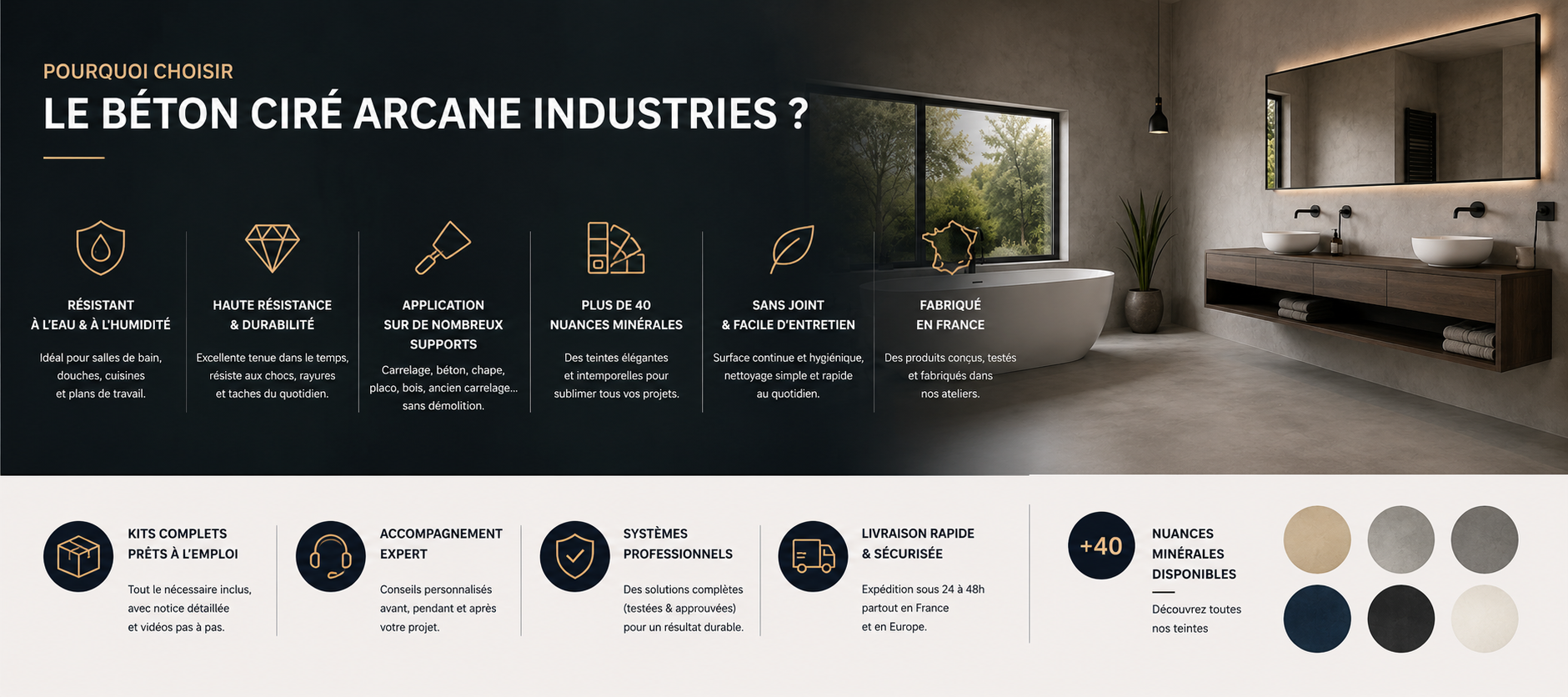 Waarom kiezen voor gepolijst beton van ARCANE INDUSTRIES?
